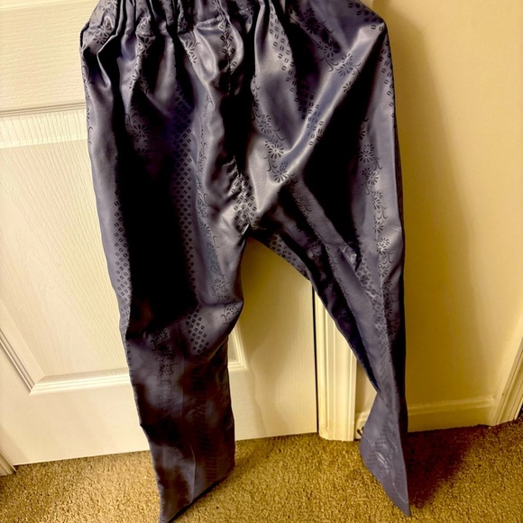 Boys African Clothes Embroidery Shirt & Pants Dashiki Outfits Gray  Medium - Picture 4 of 12